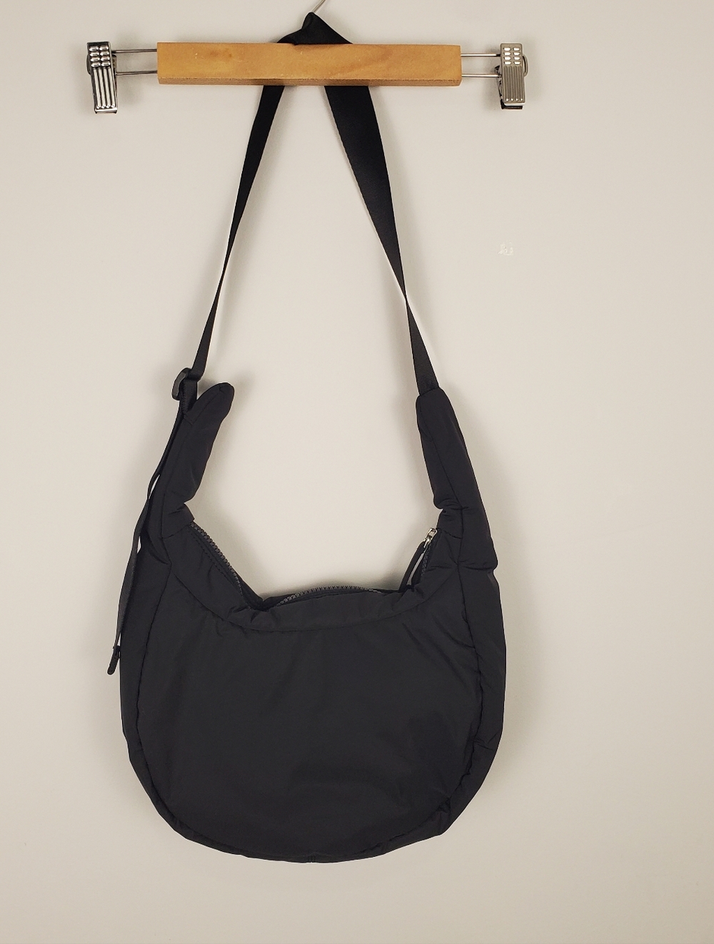 Athleta All About Small Crossbody Hobo Bag Black - Picture 6 of 16